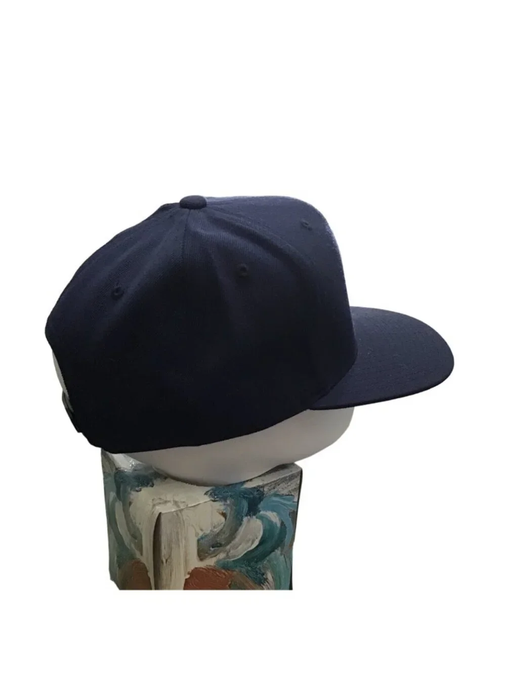 EAGLES MEN NAVY TEAM LOGO SNAP BACK HAT